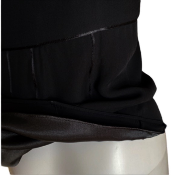 Express Silk Y2K whimsigoth Vtg. Chiffon w/ Satin trim / side Zip / Sm. - Picture 7 of 16